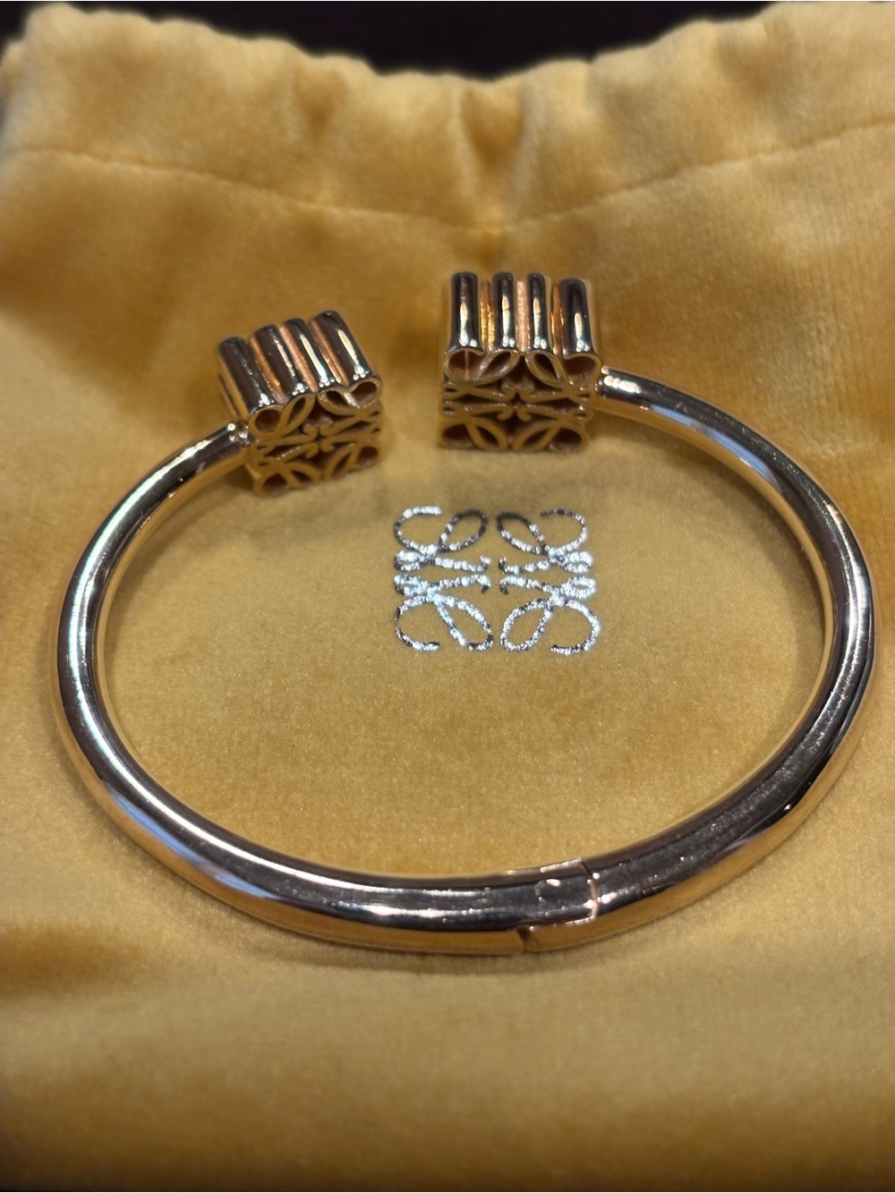 Loewe Anagram Gold Over Sterling Silver Bracelet